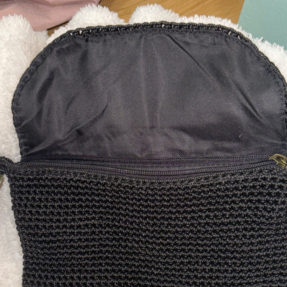 The Sak Black Crochet Crossbody Bag - Picture 6 of 8